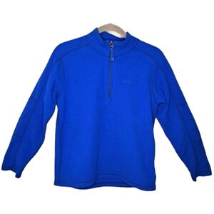 Marmot Blue Quarter Zip Fleece Pullover Size XL